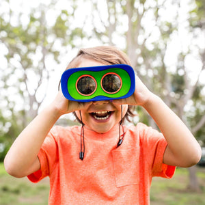 GeoSafari Jr. Kidnoculars Children's Binoculars - Steam Rocket