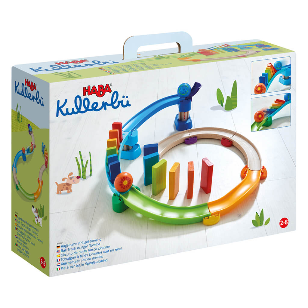 Kullerbu Kringel Domino Wooden Ball Track Starter Set - Haba