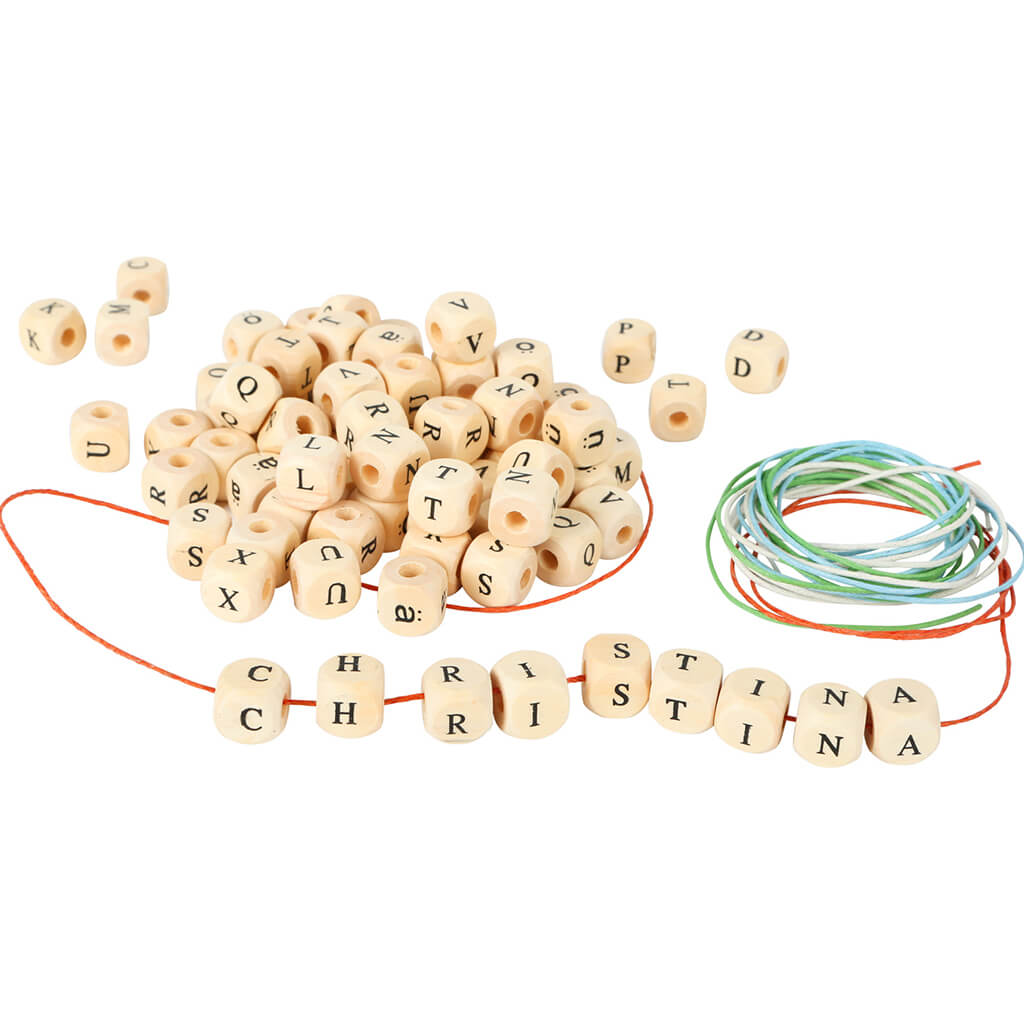 Threading Wicker Letters Letters Threading Set - Small Foot - Steam Rocket