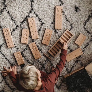 Number Counting Blocks Wooden Learning Resource - The Little Coach House