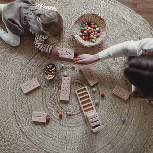 Number Counting Blocks Wooden Learning Resource - The Little Coach House