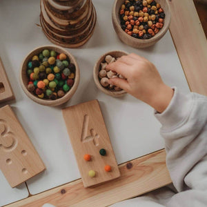 Number Counting Blocks Wooden Learning Resource - The Little Coach House