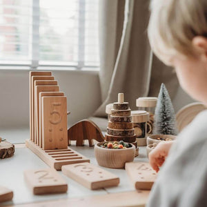 Number Counting Blocks Wooden Learning Resource - The Little Coach House