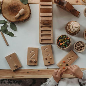 Number Counting Blocks Wooden Learning Resource - The Little Coach House