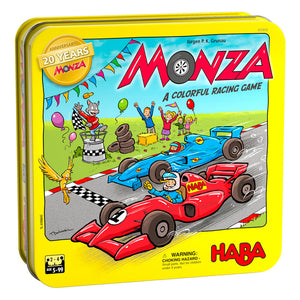 Monza 20th Anniversary Edition Game Tin - Haba (with Free Wooden Car Pendant)