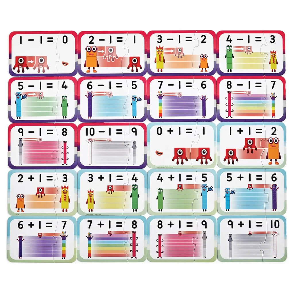 Block Adding Game Numberblocks Adding and Subtracting Puzzle Set | Steam Rocket | Fun ...