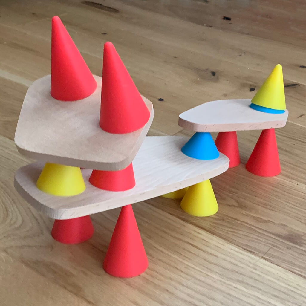 Piks Medium (44 Piece) Construction Set with Creative Cards - Oppi (DAMAGED BOX)