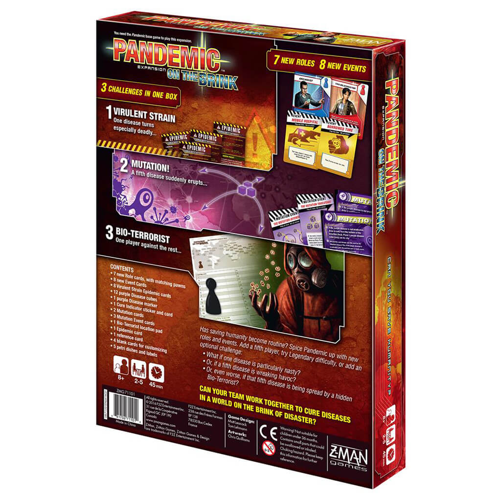Pandemic: On The Brink (2013) - Game Expansion - Z-Man Games