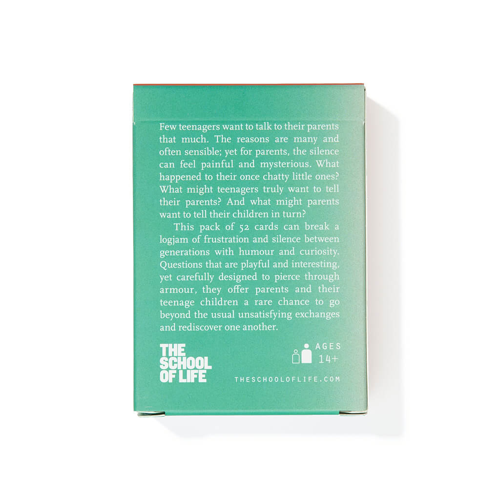 Parents and Teenagers Conversation Cards - The School of Life