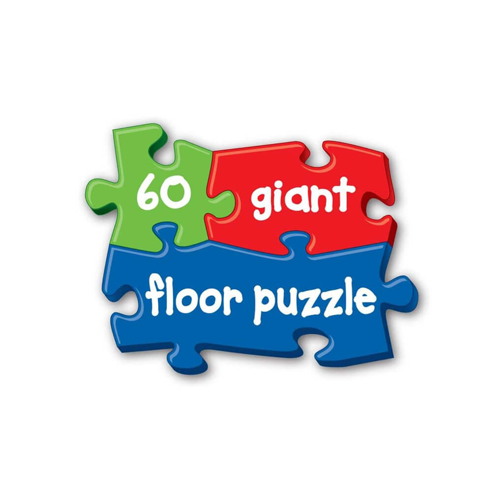 Endangered Animals Giant 60-Piece Floor Jigsaw Puzzle - Steam Rocket