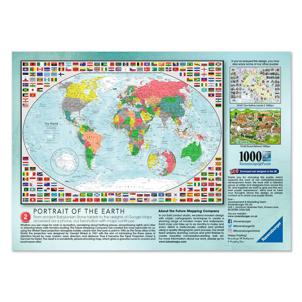 Portrait Of The Earth 1000-Piece Jigsaw Puzzle - Steam Rocket