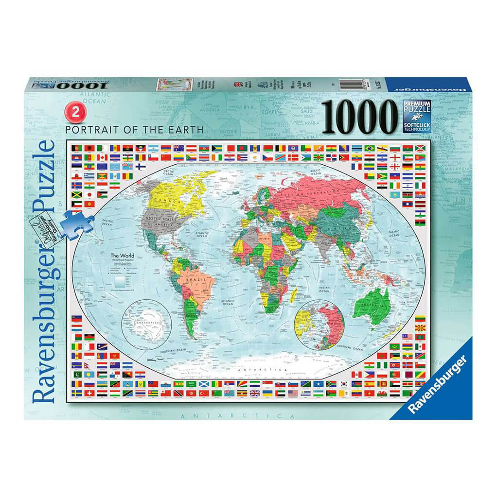 Portrait Of The Earth 1000-Piece Jigsaw Puzzle - Steam Rocket