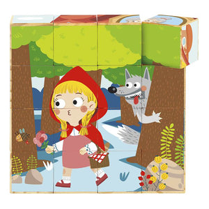 Little Red Riding Hood Wooden Block Puzzle - Tooky Toys