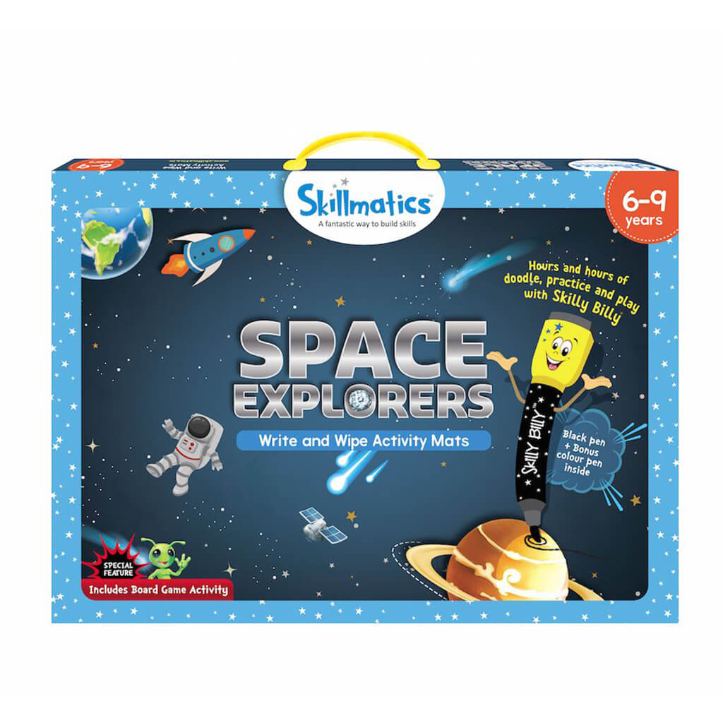 Space Explorer Write & Wipe Activity Set - Steam Rocket