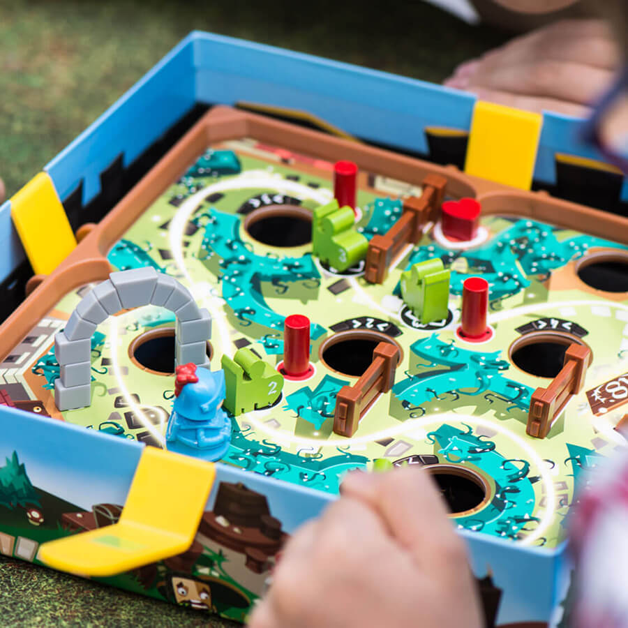 Slide Quest Cooperative Dexterity Board Game - Steam Rocket