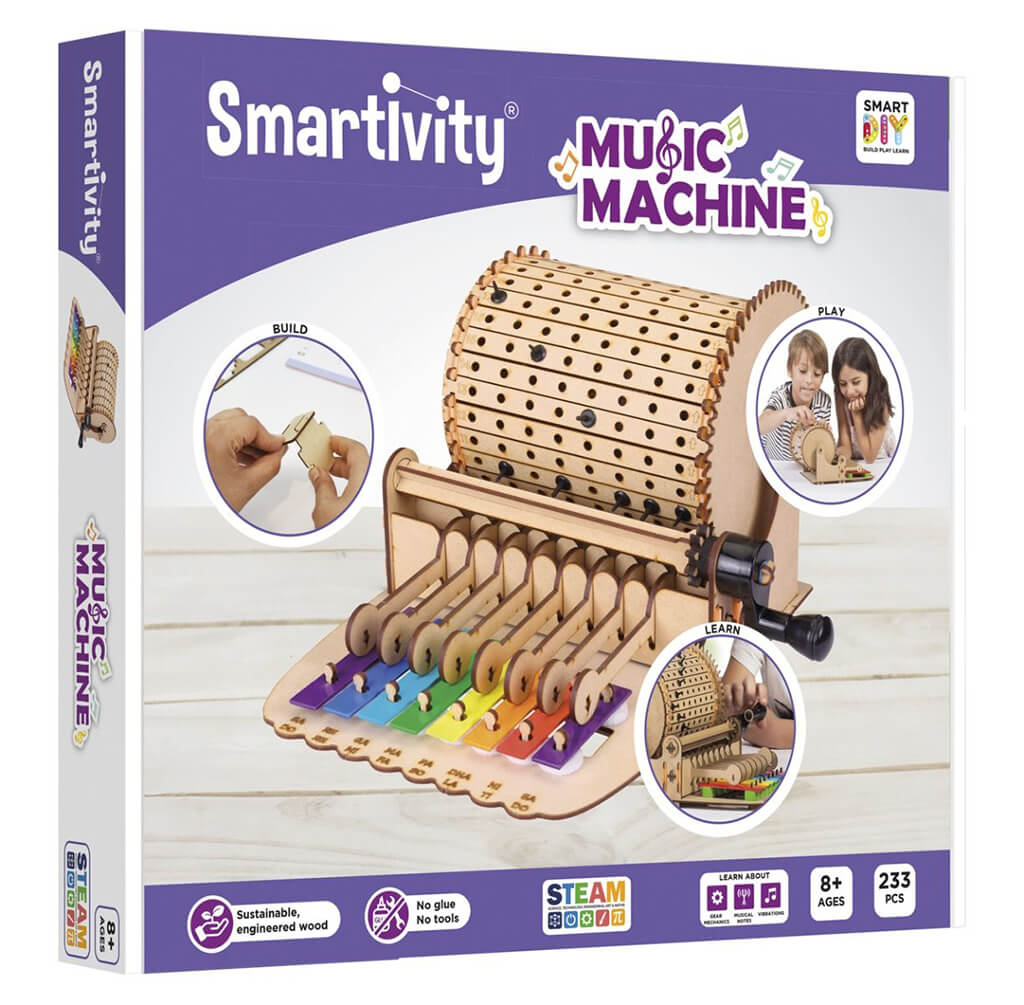 Music Machine Wooden STEAM Construction Kit  - Smartivity