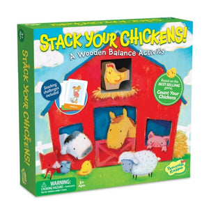 Stack Your Chickens Balancing Game - Peaceable Kingdom