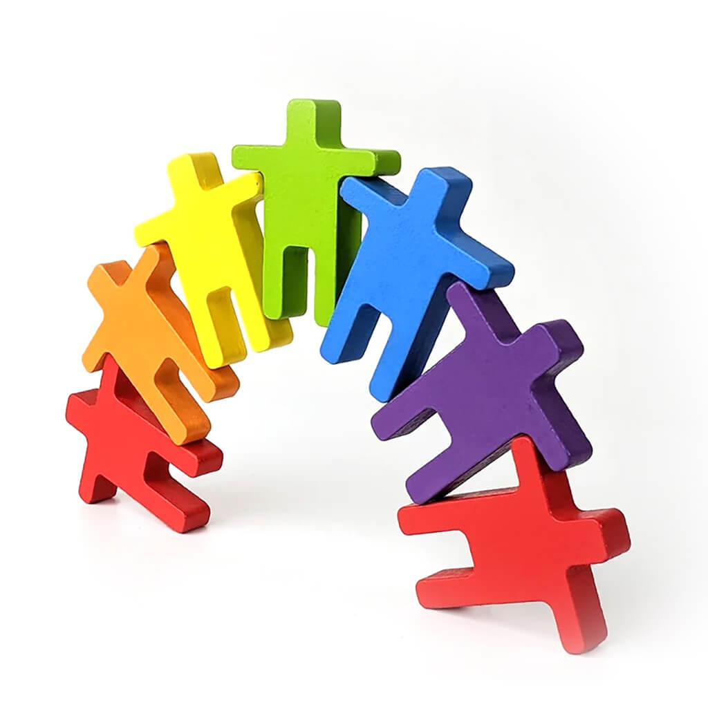 Stapla Rainbow Balancing Play Figures - Neue Freunde (12 Figures)