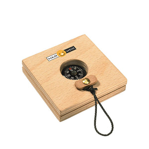 Sonnenuhr Wooden Sundial & Compass - Naseweiss