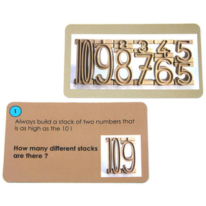 Task Cards for Stacking Tower Numbers - Wissner activ lernen