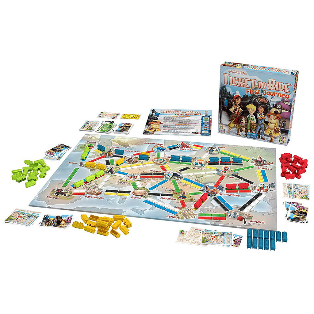 Ticket To Ride: First Journey Europe Board Game - Days Of Wonder