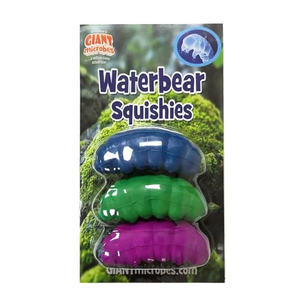 Waterbear (Tardigrade) Squishies Toy Set of Three - Giant Microbes
