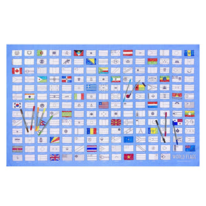 World Flags Colour And Learn Tablecloth And Pens - eatsleepdoodle