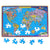 World Map Jigsaw Puzzle: 100 Jumbo Pieces - eeBoo