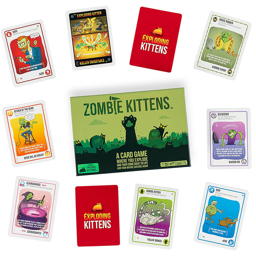 Zombie Kittens Card Game - Exploding Kittens | Steam Rocket | Fun ...