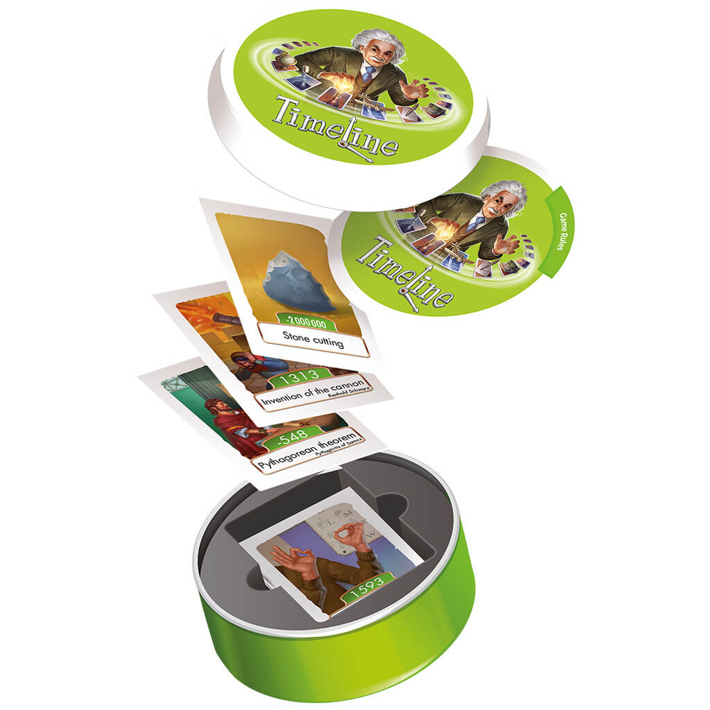 Card Line Inventions Timeline Inventions History Card Game - Asmodee Editions - Steam Rocket